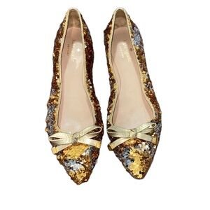 Kate Spade Sequin Flats Size 8